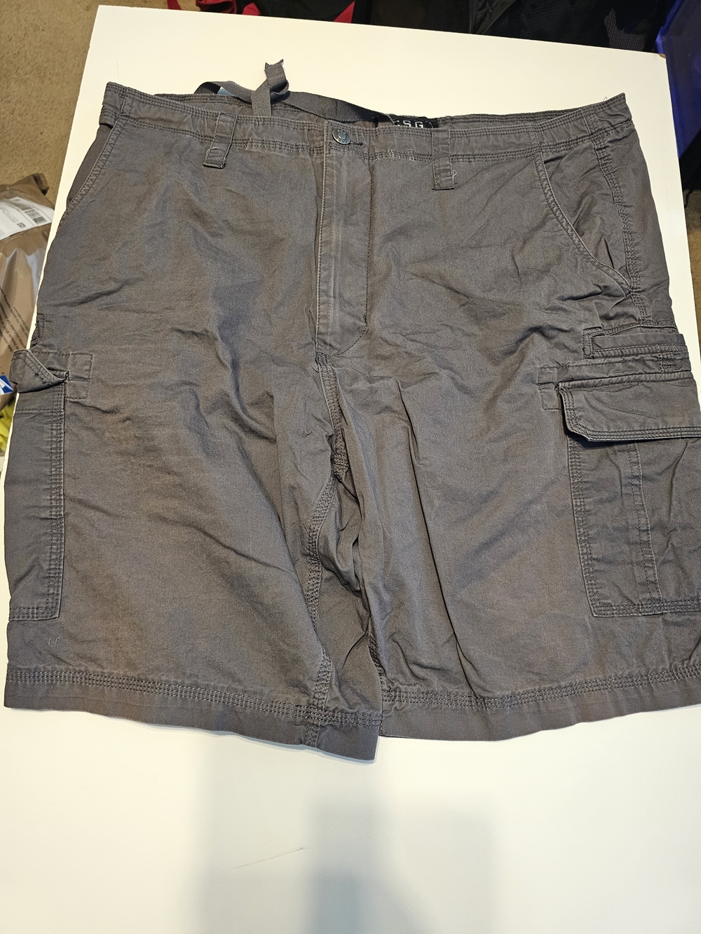 Men's Cargo Shorts in Charcoal Gray - Lightweight Everyday Style